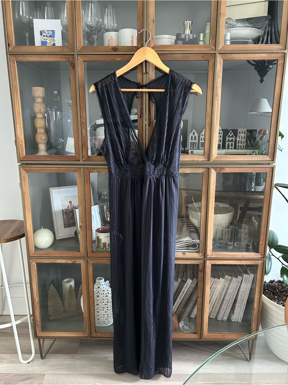 Vintage Linda Nightie Black Dress